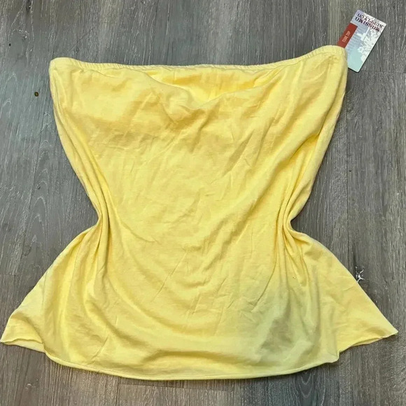 Size XXL Mossimo Supply Company Yellow Tube Top New With Tags and Defects - Picture 2 of 6